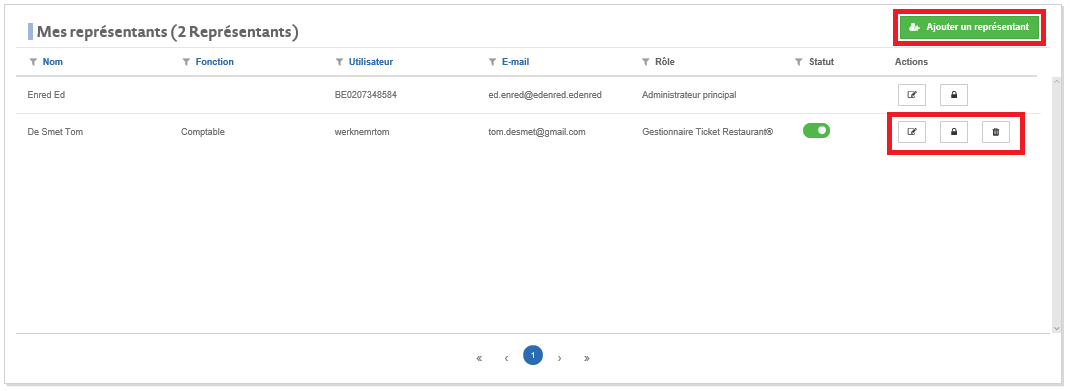 Comment puis-je donner accès à mon Espace Client à des autres personnes ? –  Edenred - Luxembourg